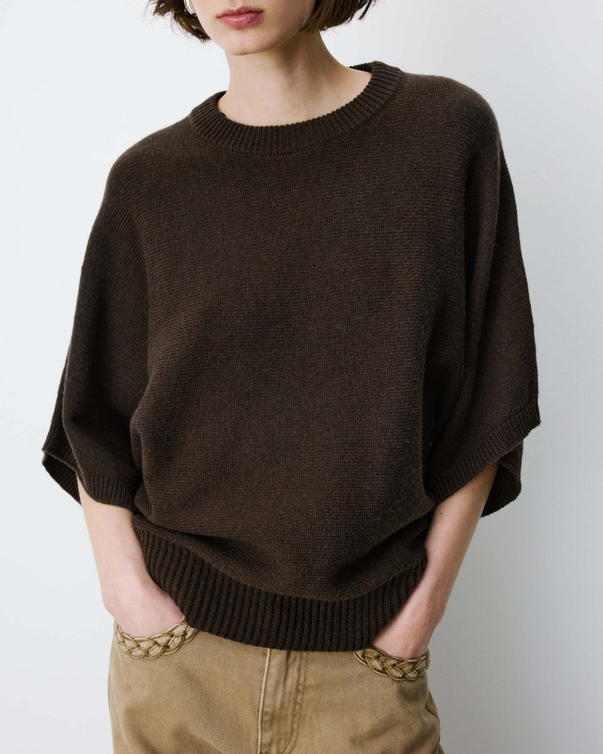 Jersey de manga kimono chocolat Almus