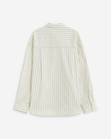 Chemise oversize à cravate amovible ecru Athena