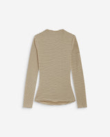 Top a rayas con cintura fruncida sable Aralee