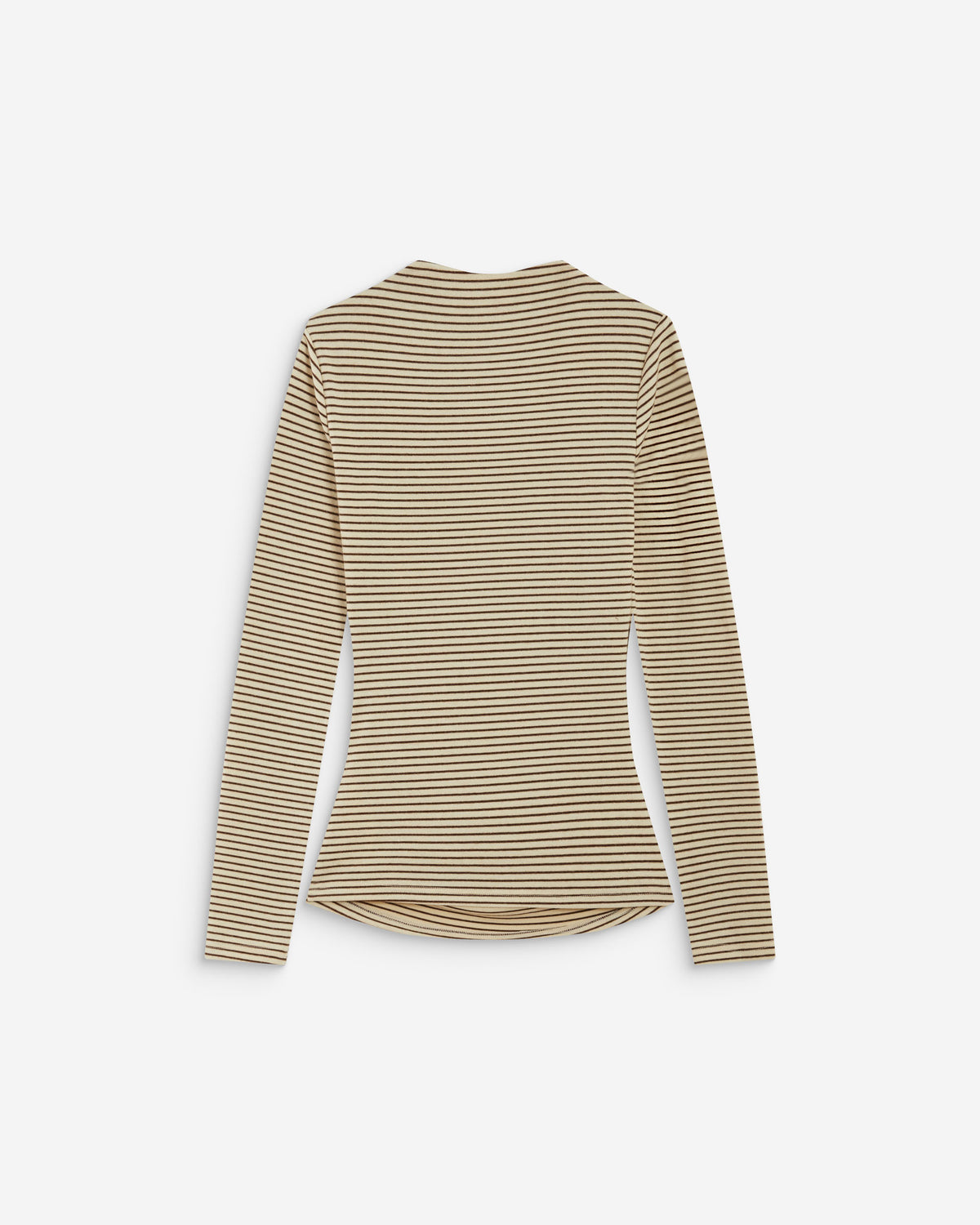 Top a rayas con cintura fruncida sable Aralee