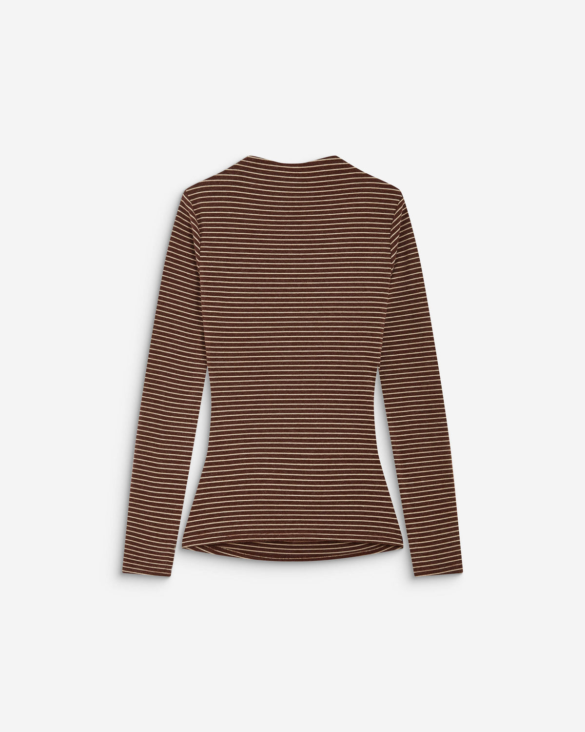 Striped top with gathered waist terracotta Aralee