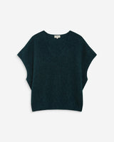 Jersey sin mangas escote en V emeraude Atticus