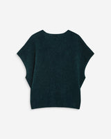 Jersey sin mangas escote en V emeraude Atticus