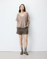 Sleeveless V-neck sweater mocha Atticus