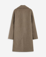 Long double-breasted coat grege Alois