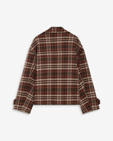 Manteau oversize croisé à carreaux cherry Ayme