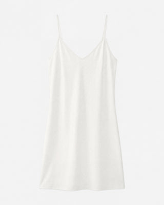 Robe longue en maille ajustée ecru Verdad