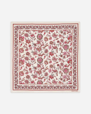 Foulard bandana carré en coton fleur Verlisse