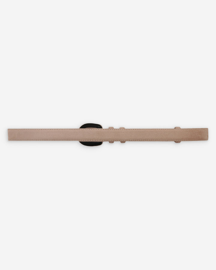 Ceinture en suède boucle assortie sable Scotland