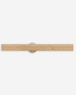 Ceinture tissée effet raphia boucle assortie ecru Varelle