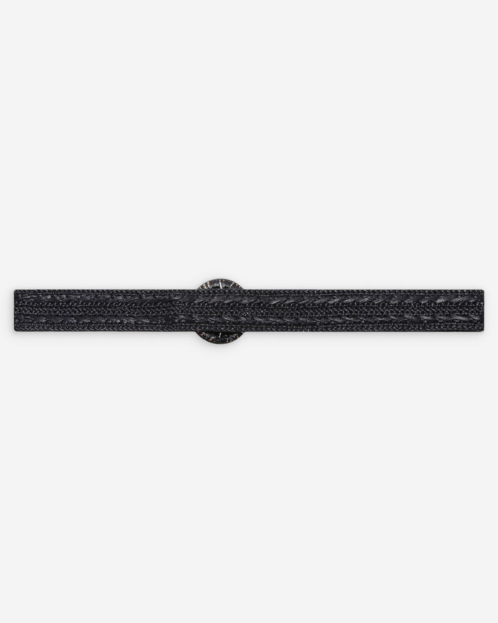 Ceinture tissée effet raphia boucle assortie marine Varelle