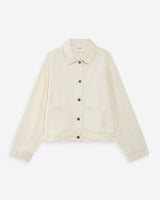 Boxy long-sleeve denim jacket ecru Vinnie