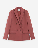 Veste tailleur à double boutonnage terracotta Parfaite
