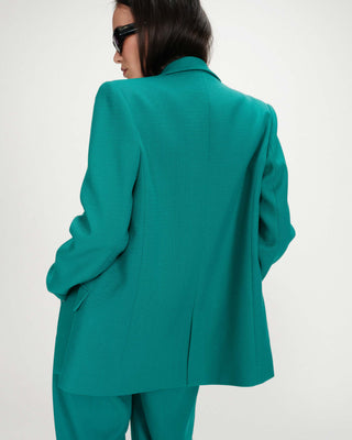 Veste tailleur à double boutonnage vert Parfaite