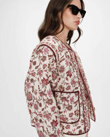 Veste matelassée imprimée fleur Vahina