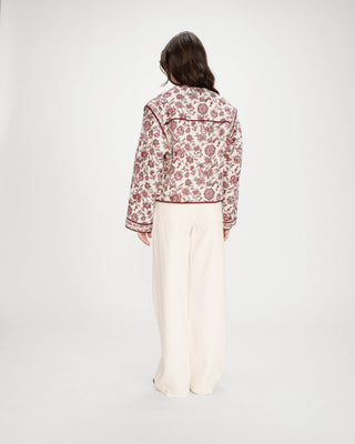 Veste matelassée imprimée fleur Vahina