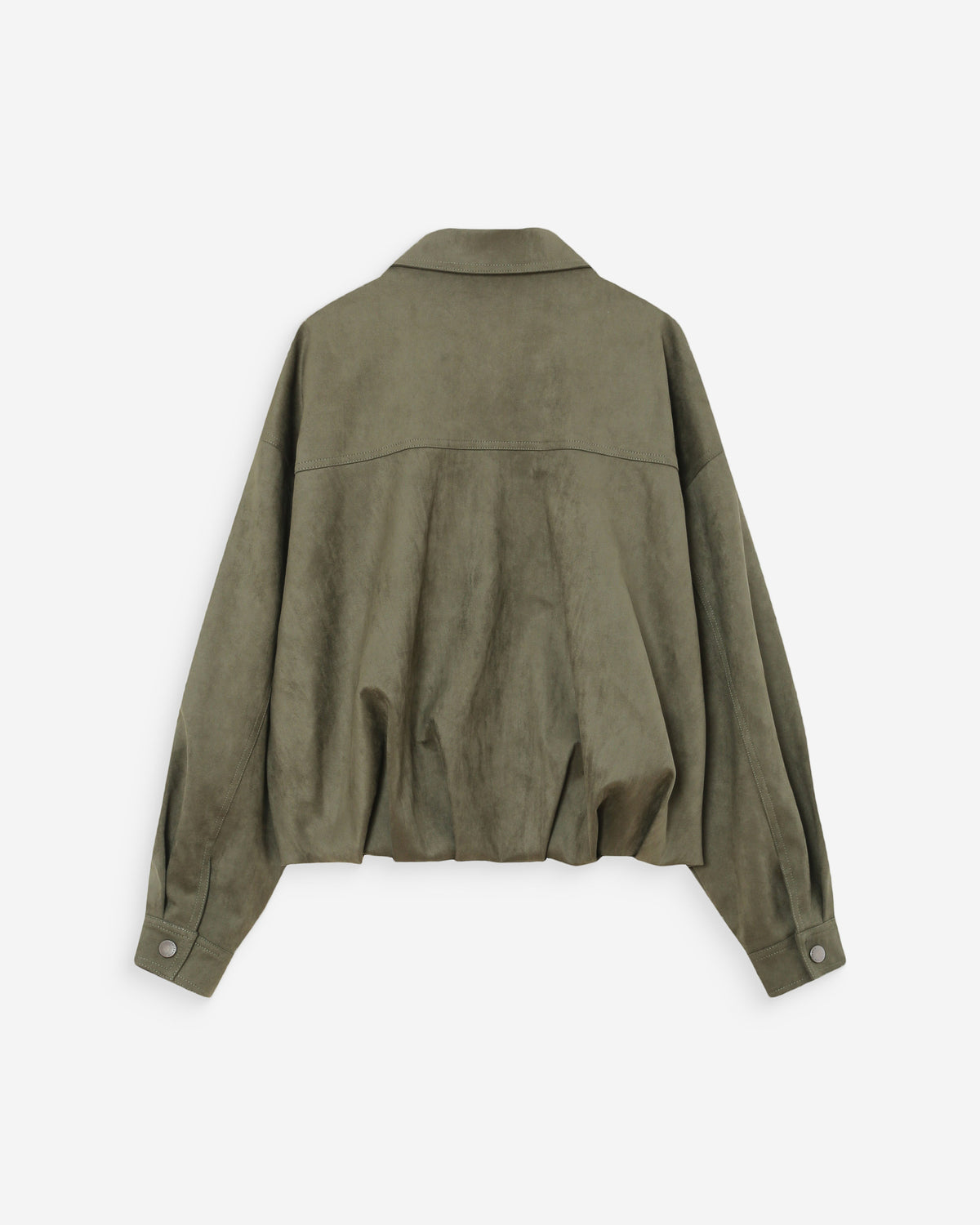 Veste bomber en suédine ourlet ballon kaki Verve