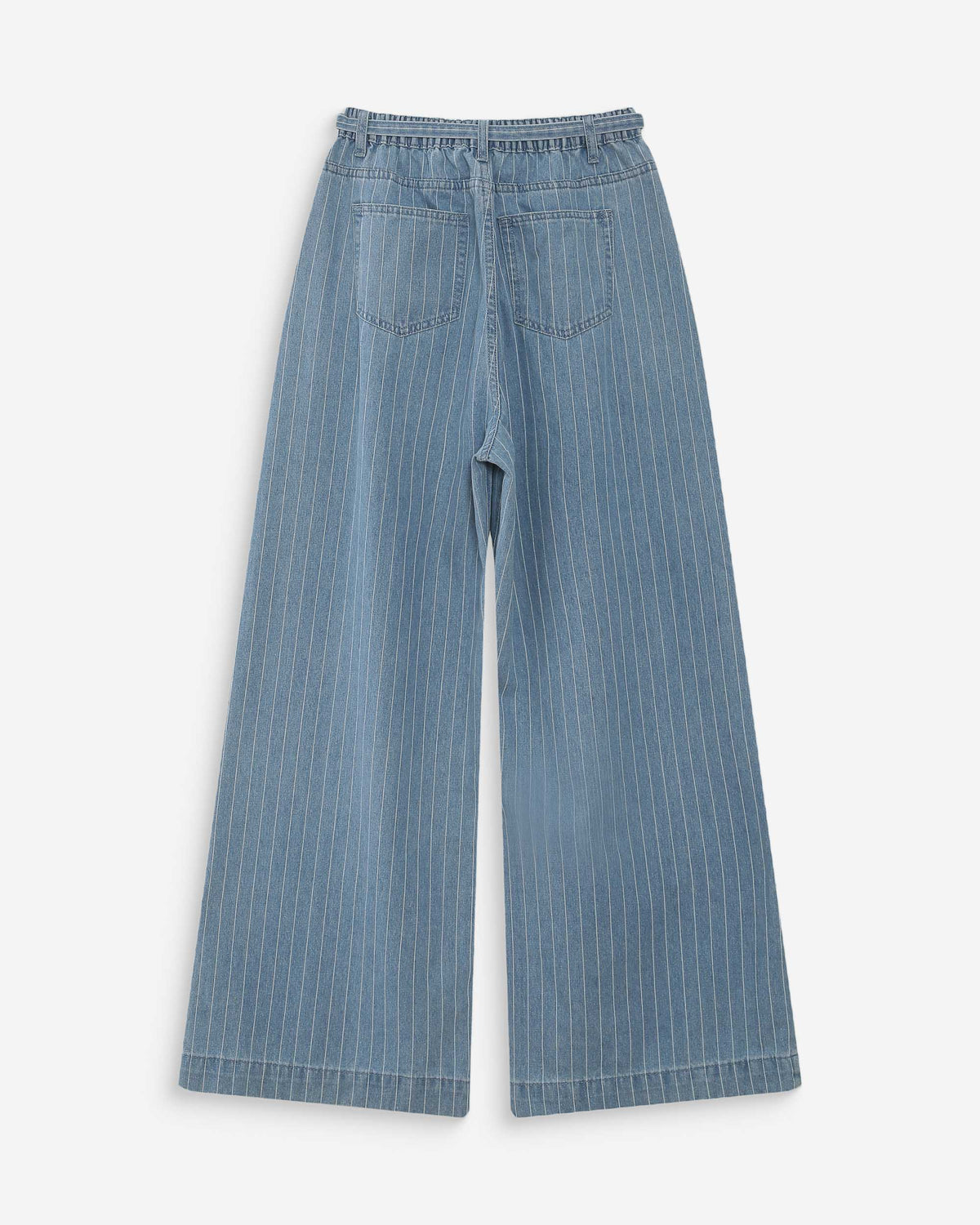 Oversized jeans with mid-rise waist stripedblue Pompon