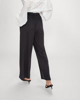 Wide-leg modal pants carbone Pax