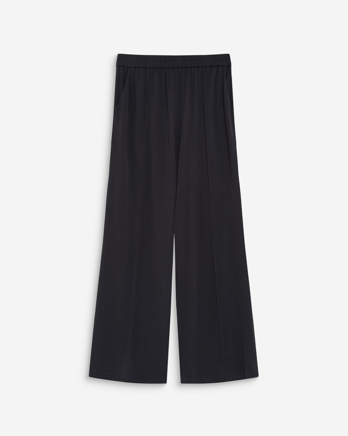 Wide-leg modal pants carbone Pax