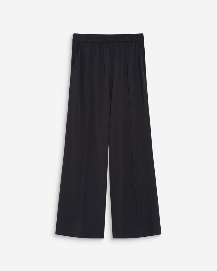 Wide-leg modal pants carbone Pax