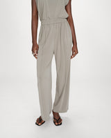 Wide-leg modal pants kaki Pax