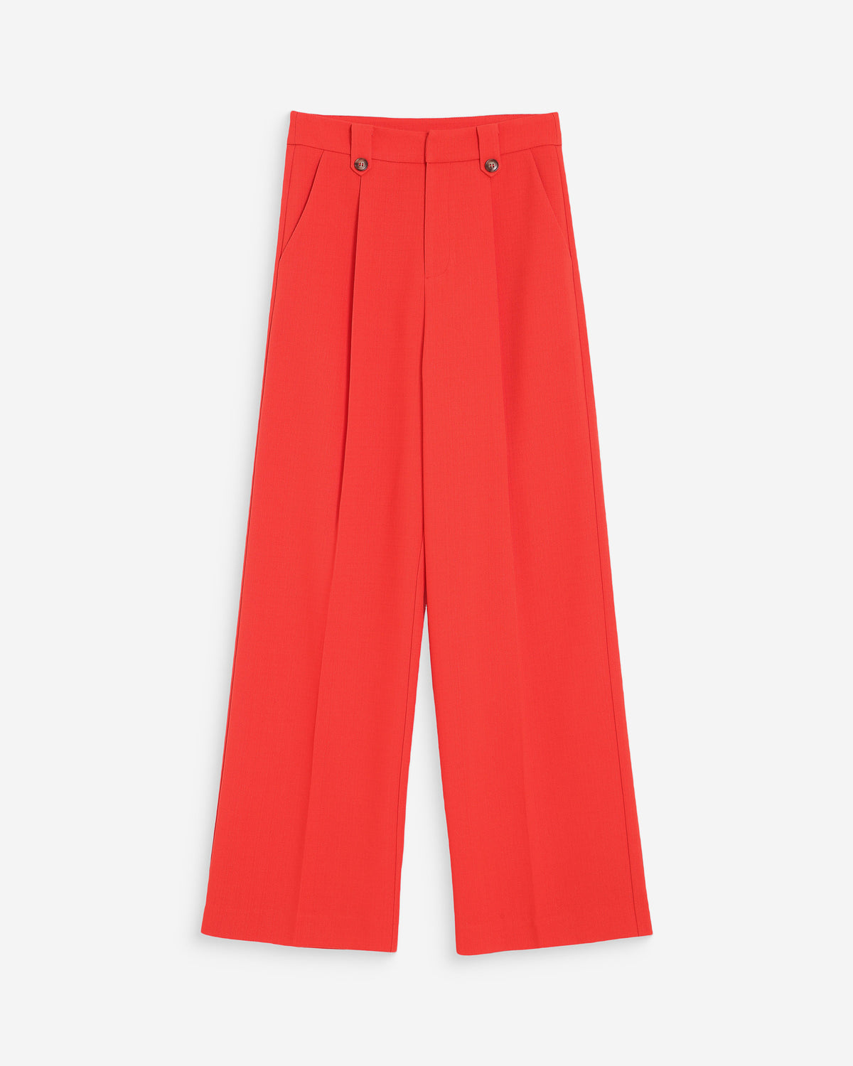 Pantalón sastre recto con pliegues sanguine Pierre