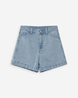 Short en jean taille haute droit skyblue Verne