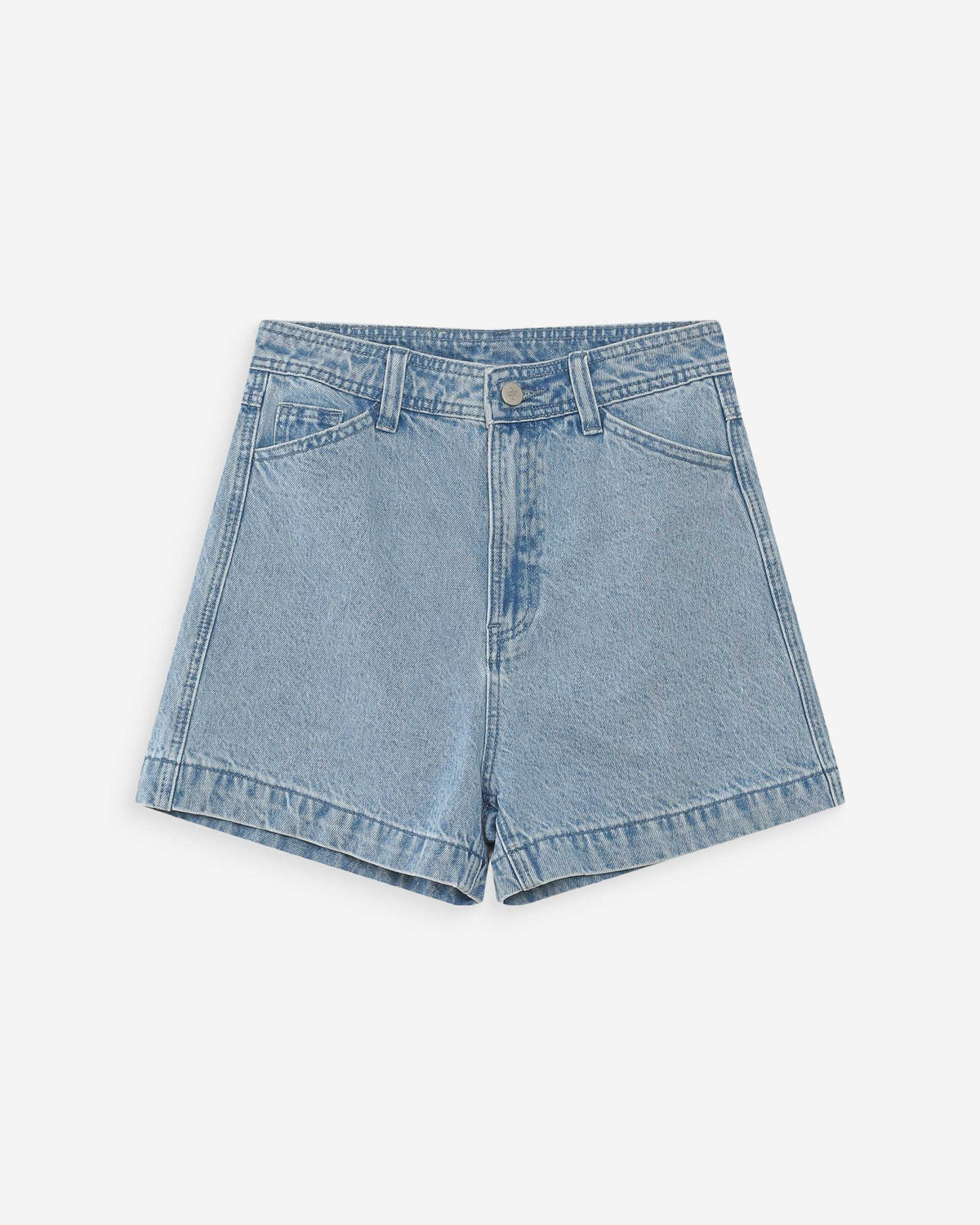Short en jean taille haute droit skyblue Verne