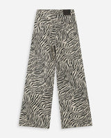Jean taille haute loose imprimé zebre Socca
