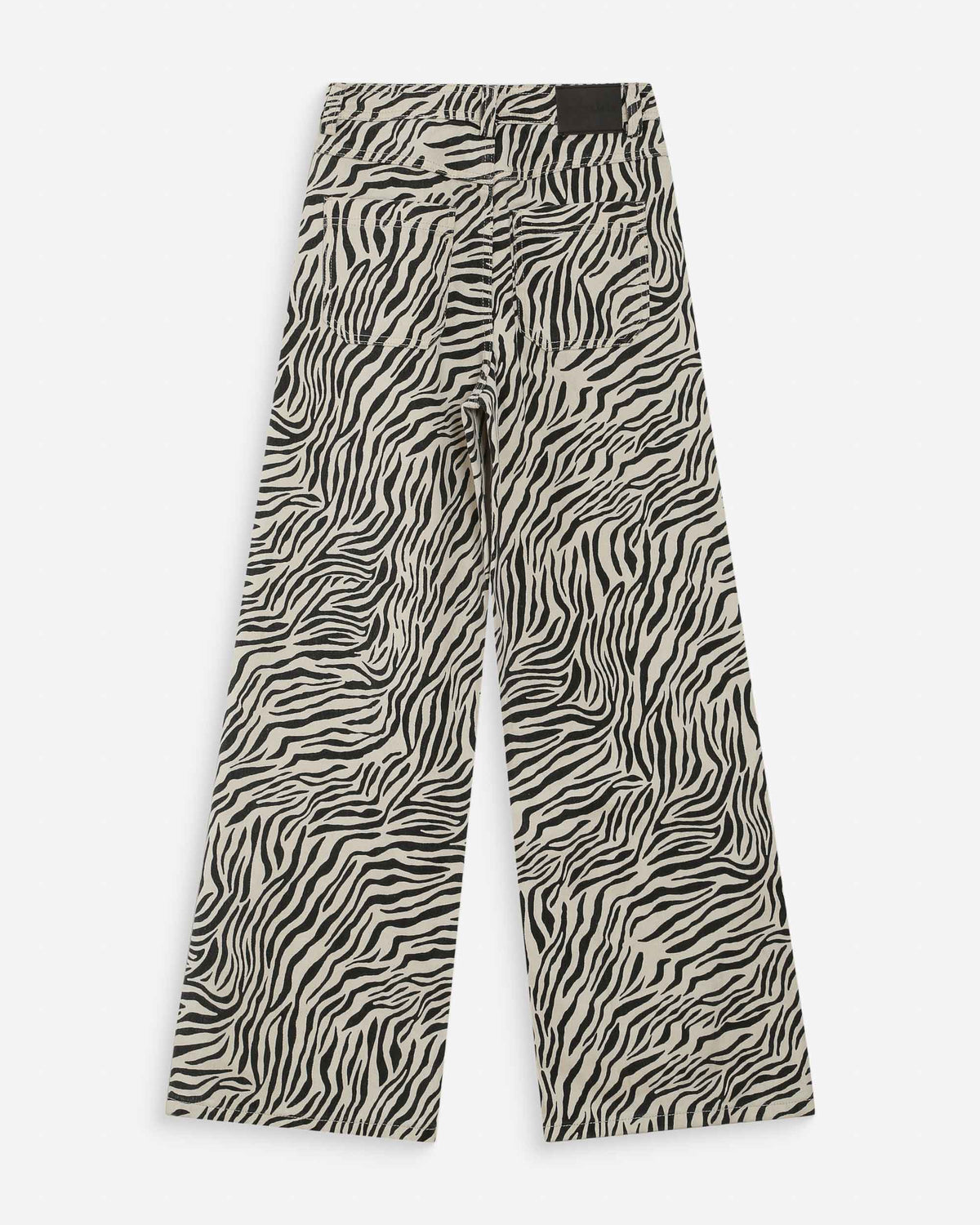 Jean taille haute loose imprimé zebre Socca