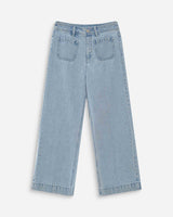 Jean loose 7/8e taille haute poches plaquées skyblue Joe