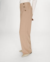 Pantalon tailleur droit poches italiennes camel Valigny
