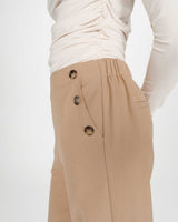 Pantalon tailleur droit poches italiennes camel Valigny