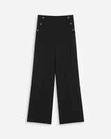 Pantalon tailleur droit poches italiennes noir Valigny