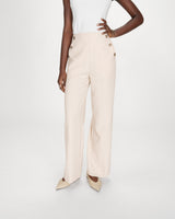 Pantalon tailleur droit poches italiennes sable Valigny