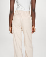 Pantalon tailleur droit poches italiennes sable Valigny