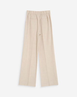 Pantalon tailleur droit poches italiennes sable Valigny