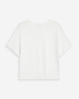 T-shirt oversize en modal col rond ivoire Parma