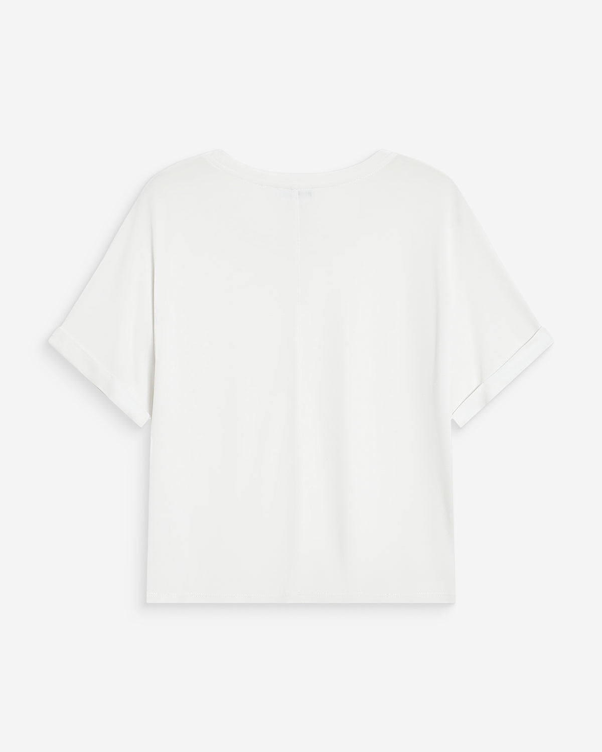 T-shirt oversize en modal col rond ivoire Parma