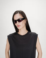Sleeveless oversized modal T-shirt carbone Rimbaud