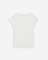 T-shirt en coton à message imprimé fuchsia Vico