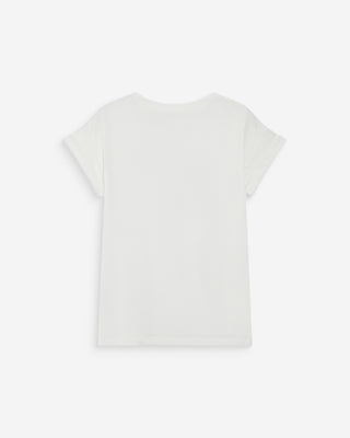 T-shirt en coton à message imprimé rouge Vico
