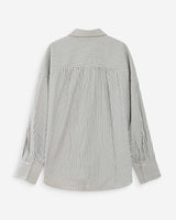 Oversized striped cotton shirt marine Vipera
