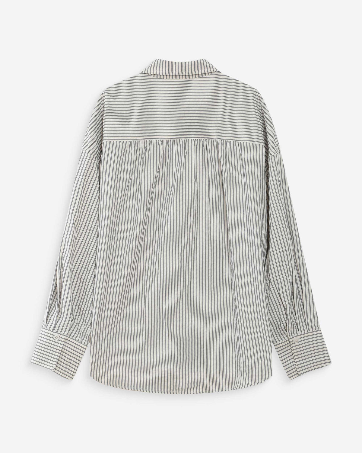 Oversized striped cotton shirt marine Vipera