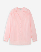 Chemise oversize en coton manches bouffantes rose Vibes
