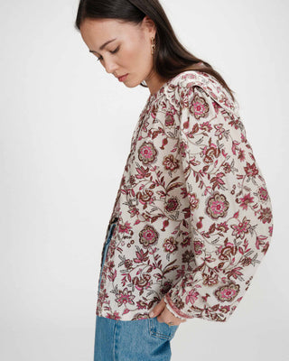 Blouse romantique en coton à motifs fleur Valencia