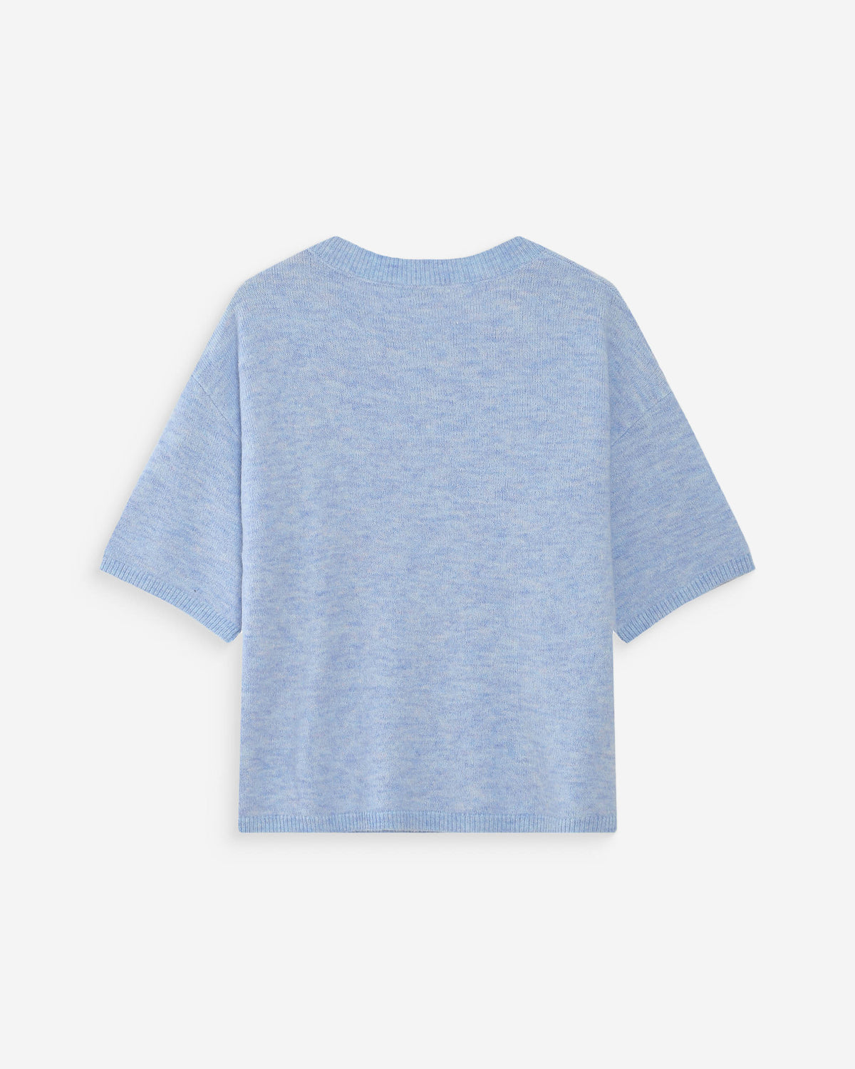 Pull oversize en laine col rond ciel Vamos