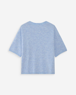 Pull oversize en laine col rond ciel Vamos
