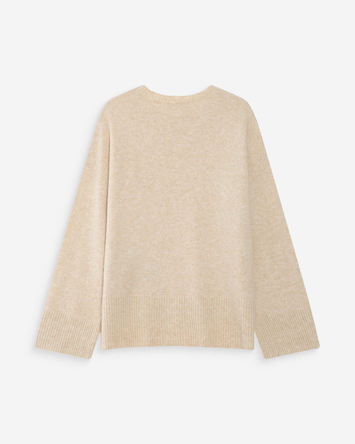 Oversized knit sweater marine Viggo